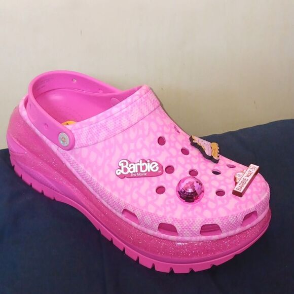 NWT Crocs Barbie The Movie* Mega Crush Clog- Platform- 13 Cosplay - Spice Girls - Picture 3 of 10